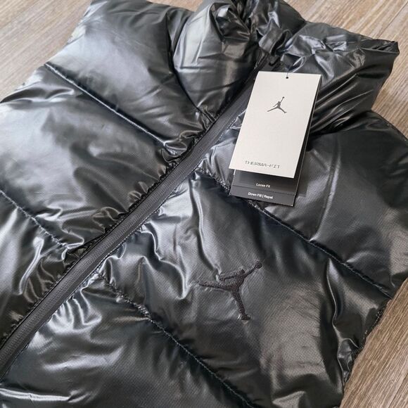 Nike Air Jordan Flight Therma-Fit Vest Gilet Down Fill Black Small S FV7273-010 - Picture 15 of 16